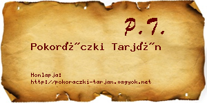 Pokoráczki Tarján névjegykártya
